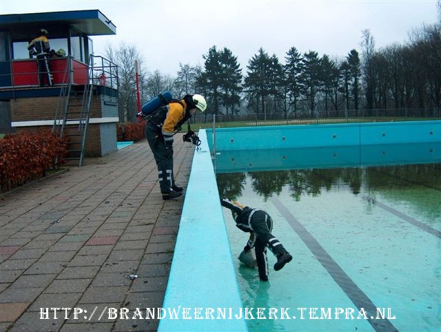 met een emmer water is de brand geblust